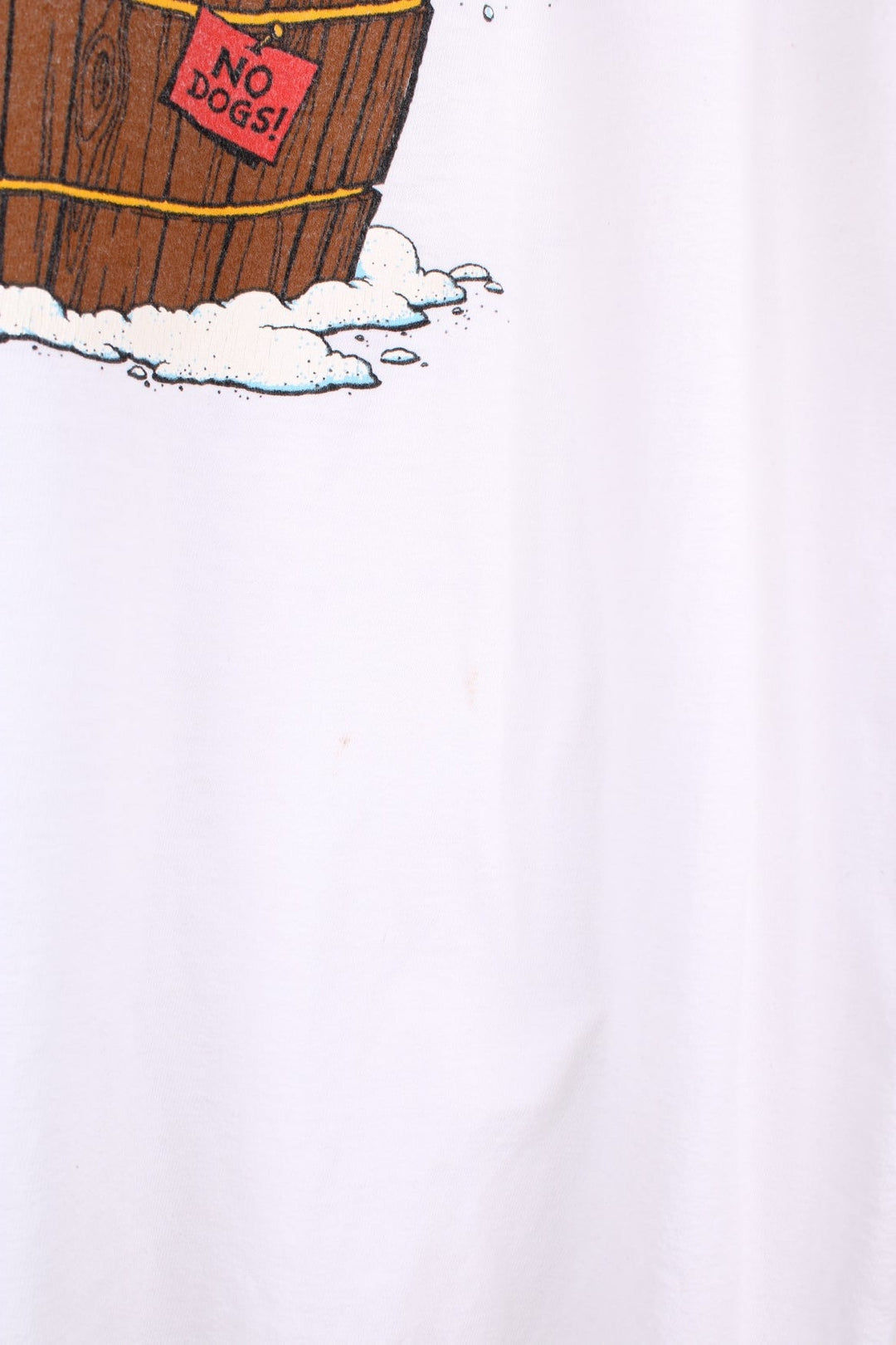 Vintage 90s single stitch Catalina Island graphic t-shirt. Features cats in a hot tub graphic on the front and back.