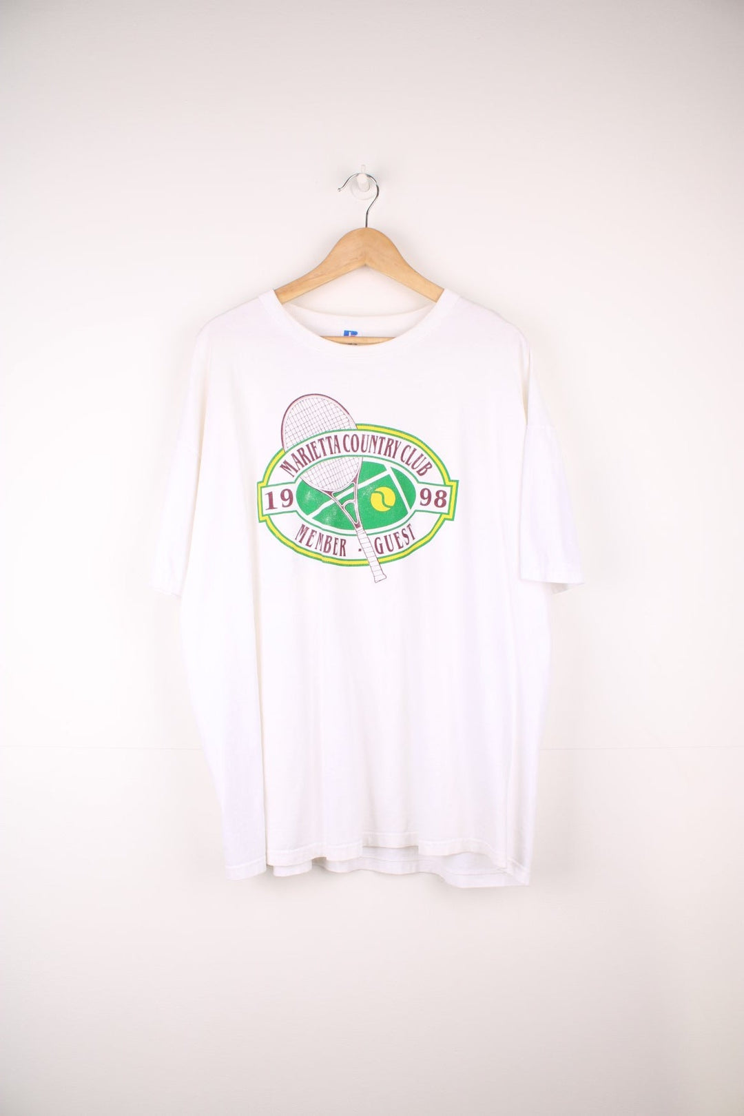 Vintage Tennis Marietta Country Club  graphic t-shirt by Russel Athletic 