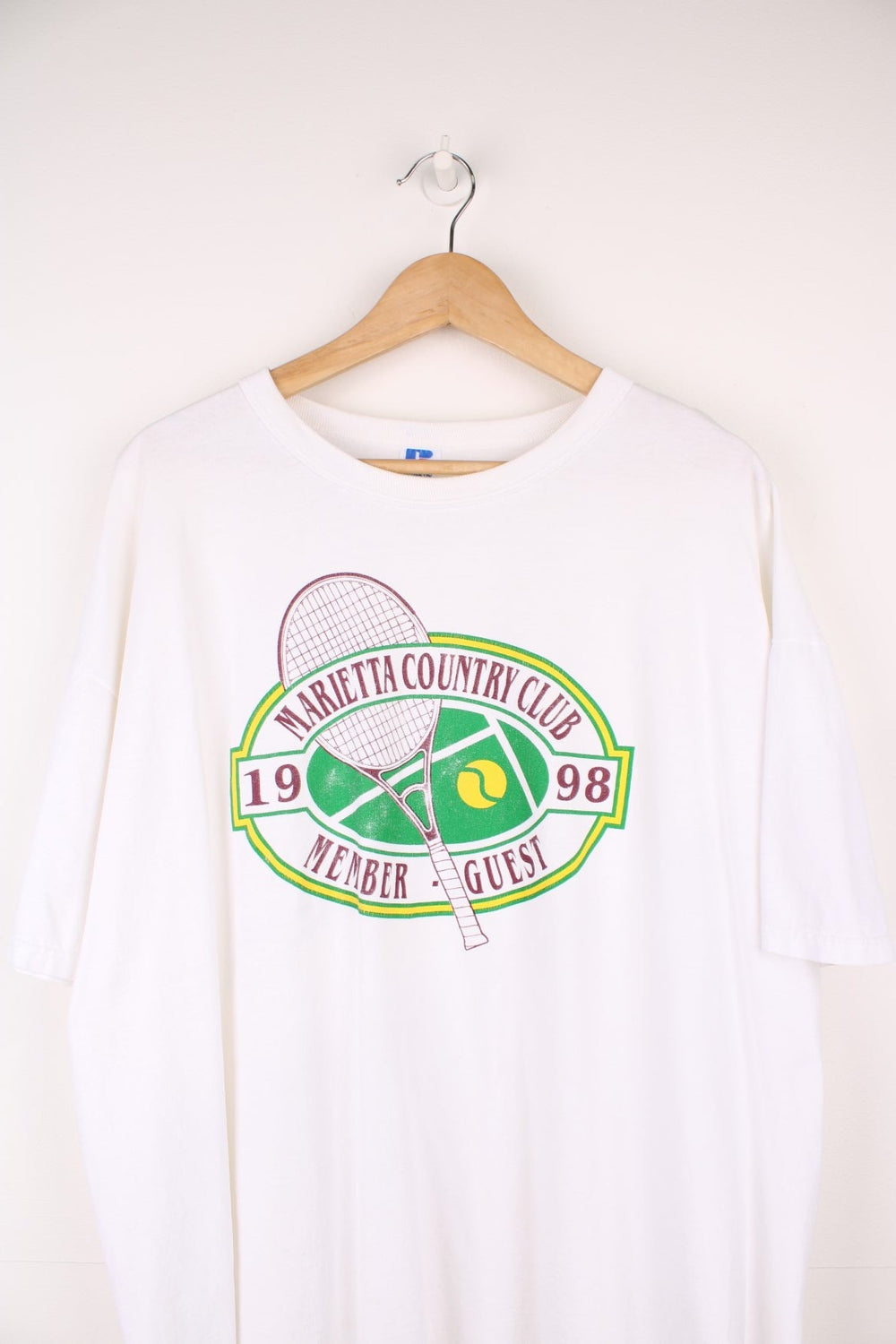 Vintage Tennis Marietta Country Club  graphic t-shirt by Russel Athletic 