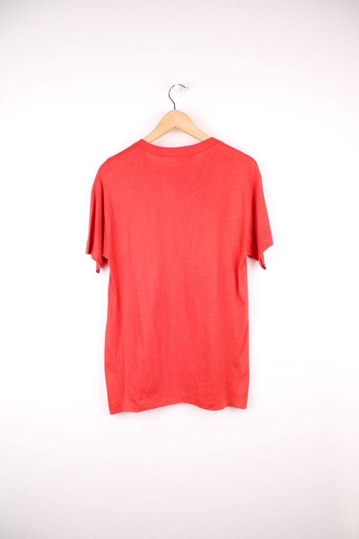 Vintage 80s It's Better In the Bahamas single stitch T-Shirt in red. 