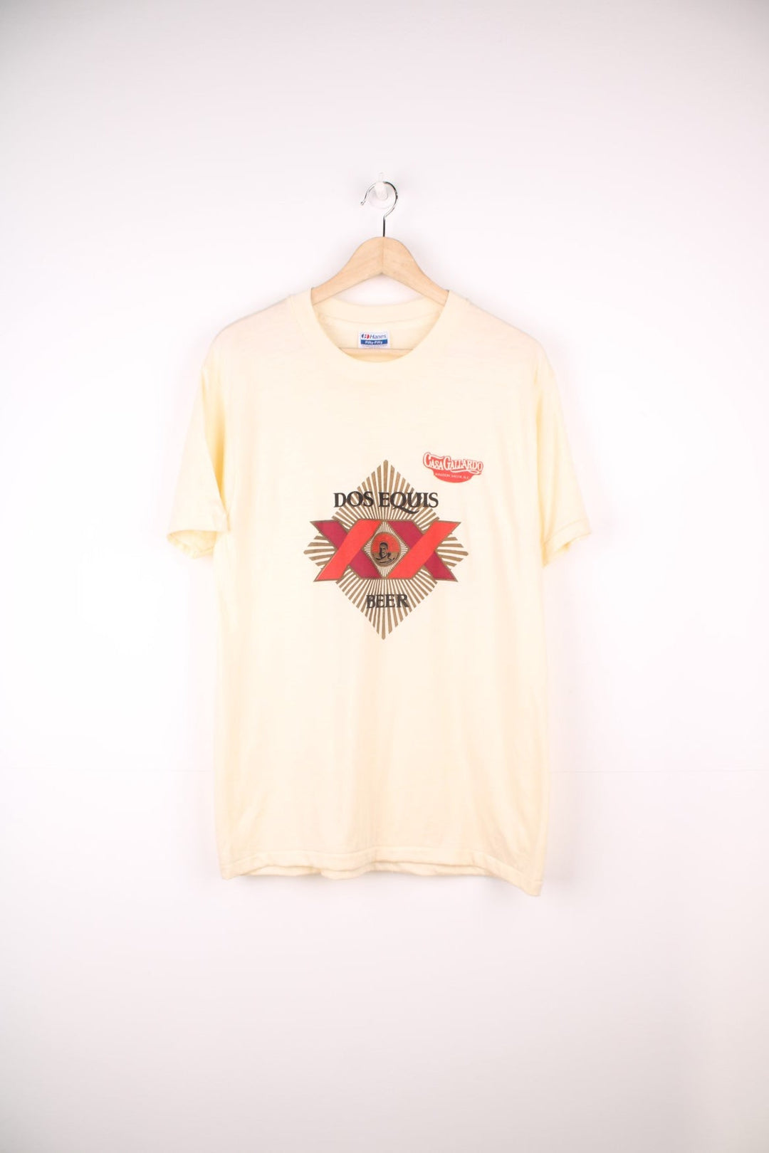 Vintage 80s Dos Equis Beer, Casa Gallardo single stitch T-Shirt. 