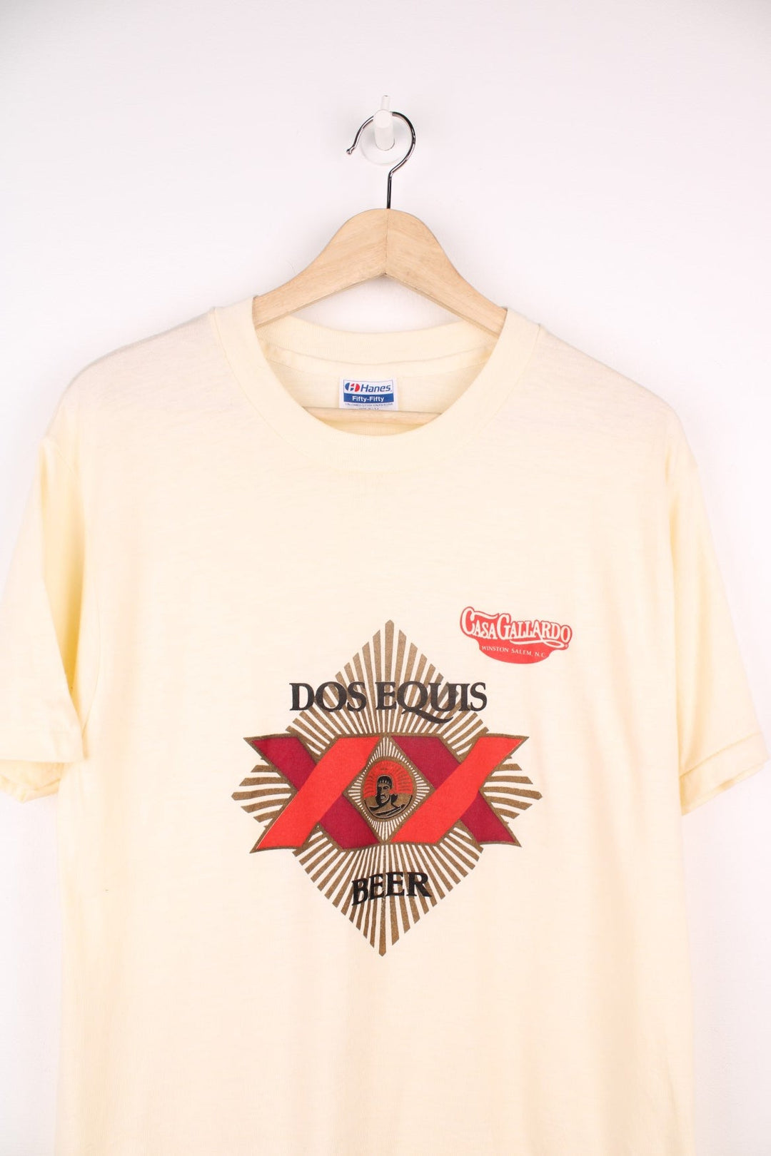 Vintage 80s Dos Equis Beer, Casa Gallardo single stitch T-Shirt. 