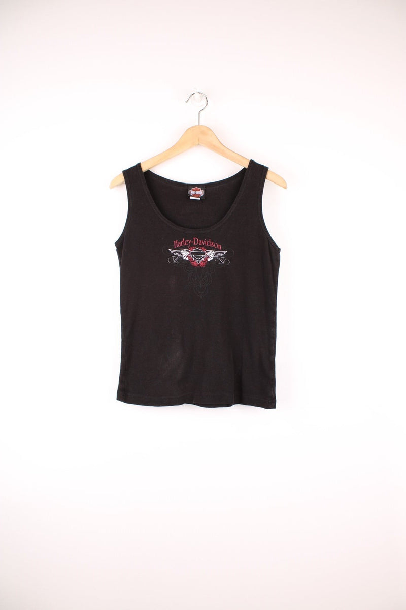 Vintage Harley-Davidson vest top with printed logo on the chest and on the back.