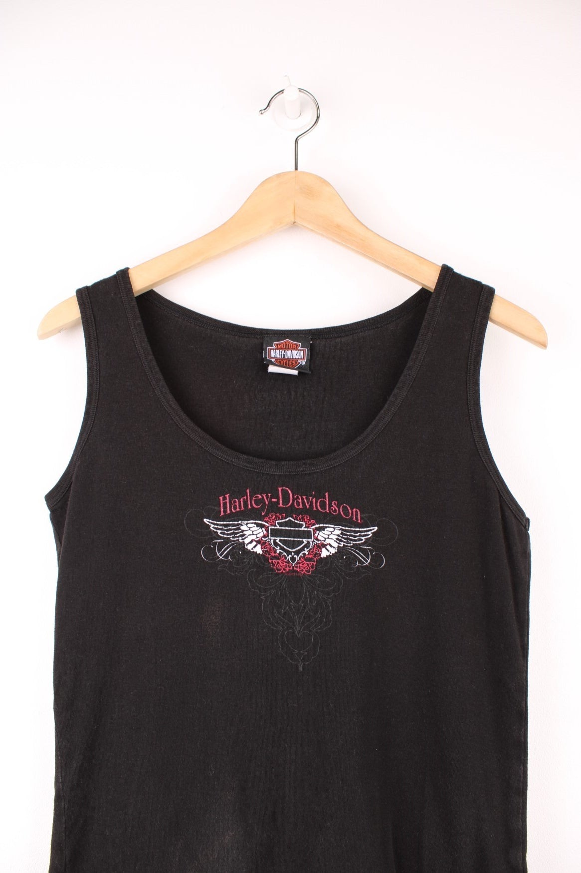 Vintage Harley-Davidson vest top with printed logo on the chest and on the back.