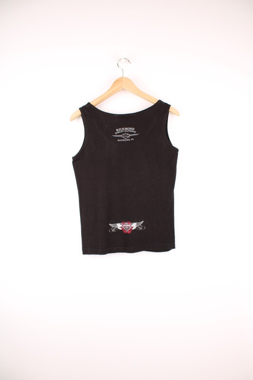 Vintage Harley-Davidson vest top with printed logo on the chest and on the back.