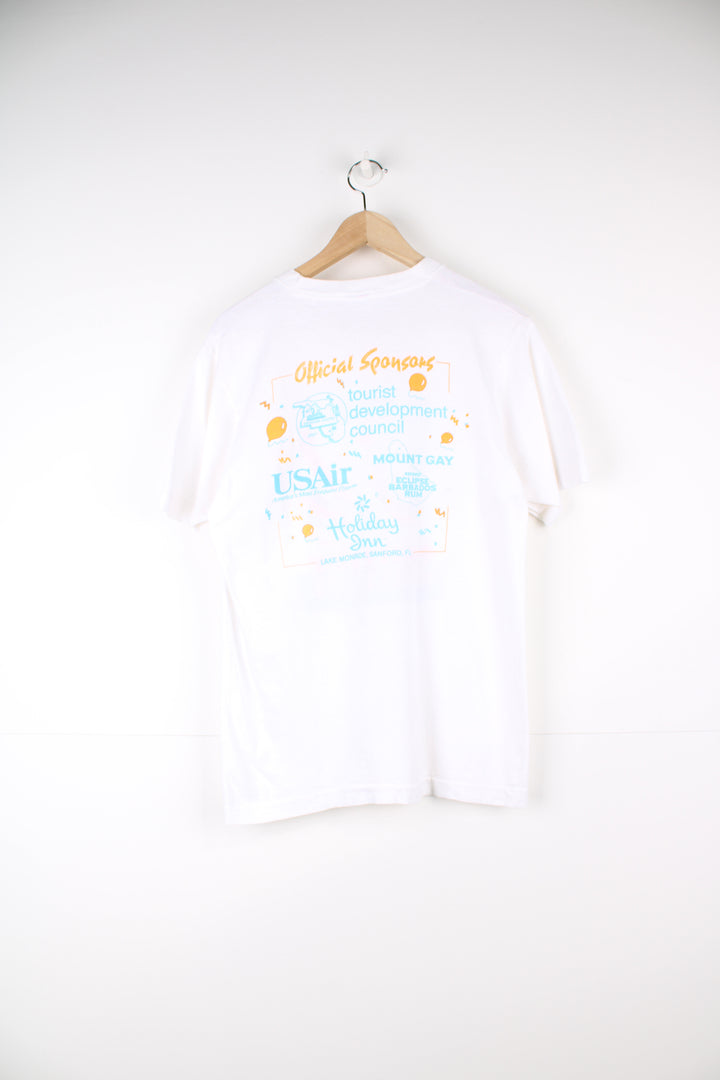 Vintage 1991 made in the USA  Florida Citrus Sail Fest t-shirt by Fruit of Loom with printed graphic on the front and back 