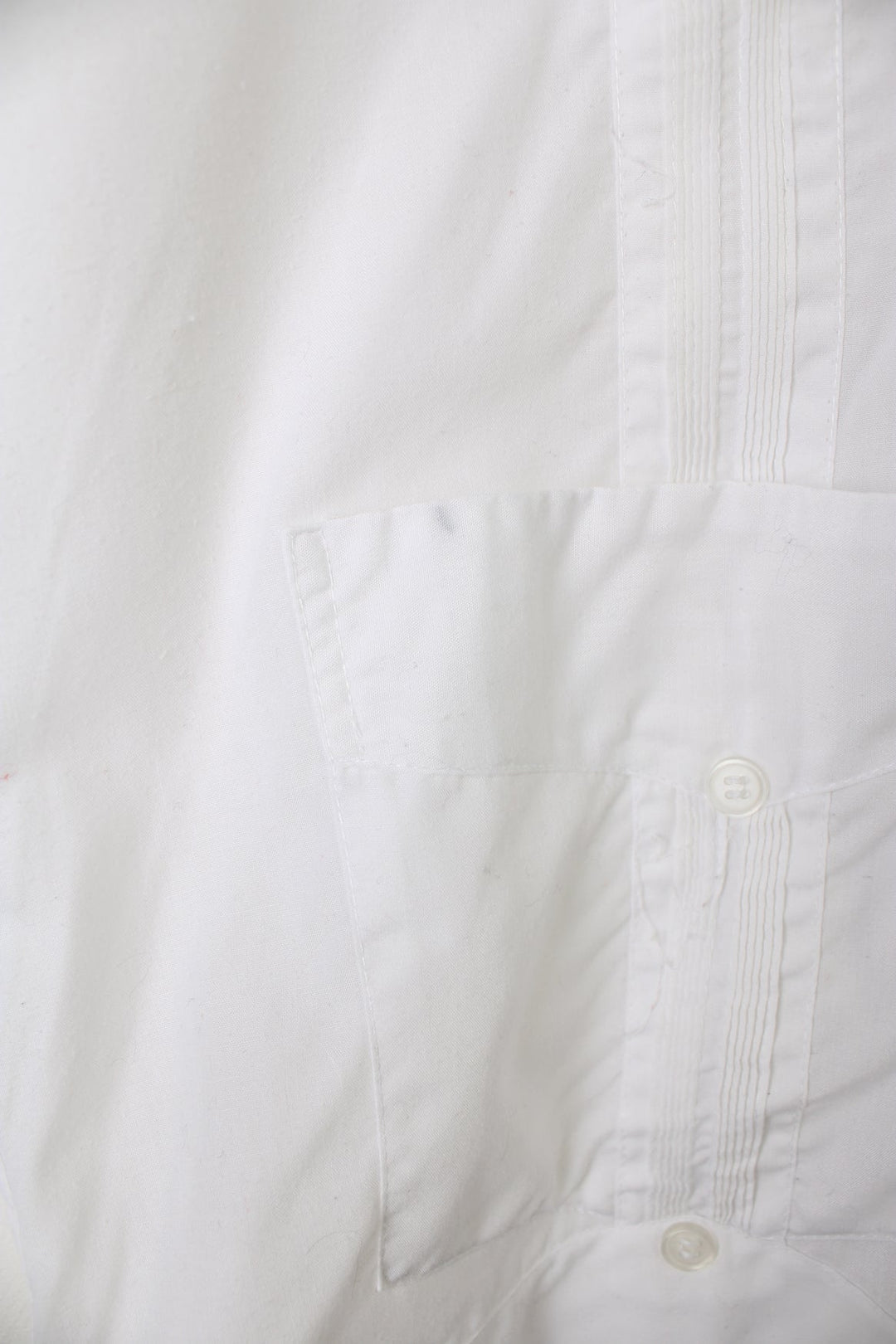 White button through Hawaiian Shirt with embroidered detailing and multiple pockets.