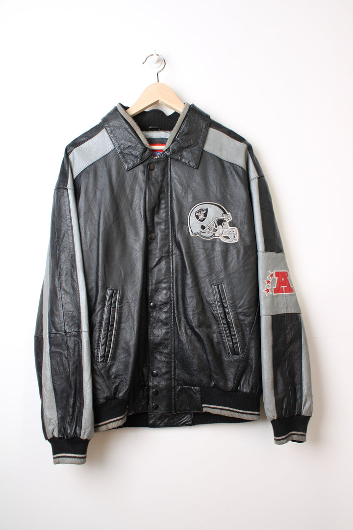 Oakland Raiders Leather Jacket