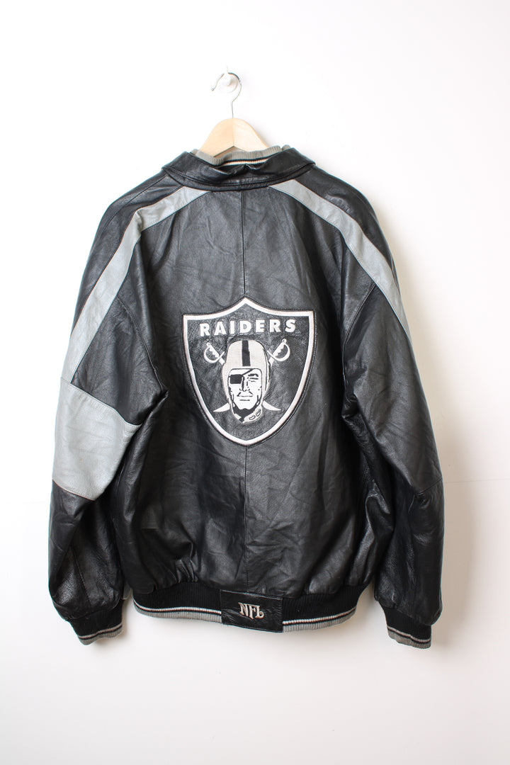 Oakland Raiders Leather Jacket