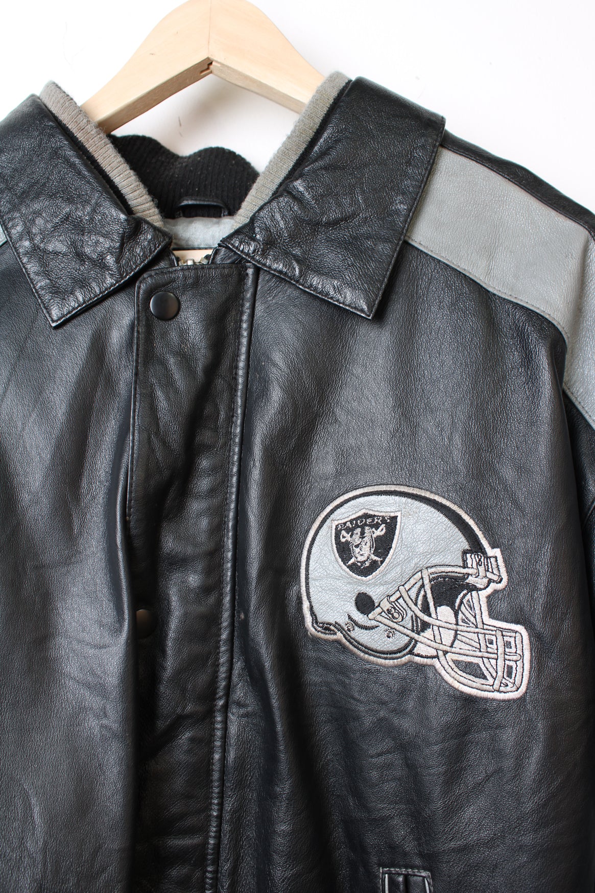 Oakland Raiders Leather Jacket VintageFolk