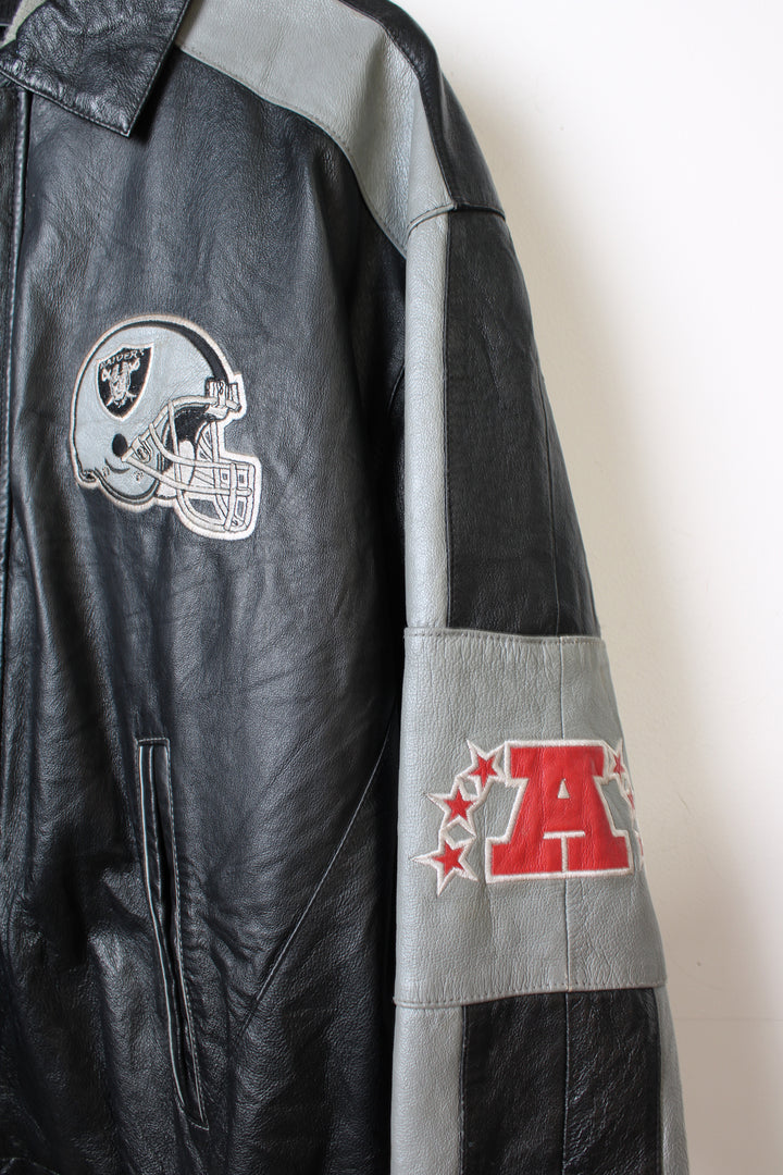 Oakland Raiders Leather Jacket