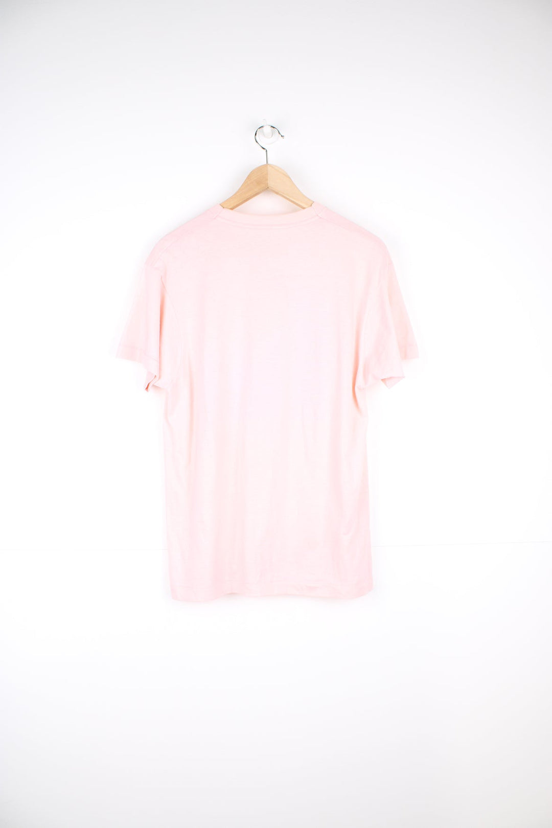 Vintage single stitch T-Shirt in pink with graphic palm tree print on the front.