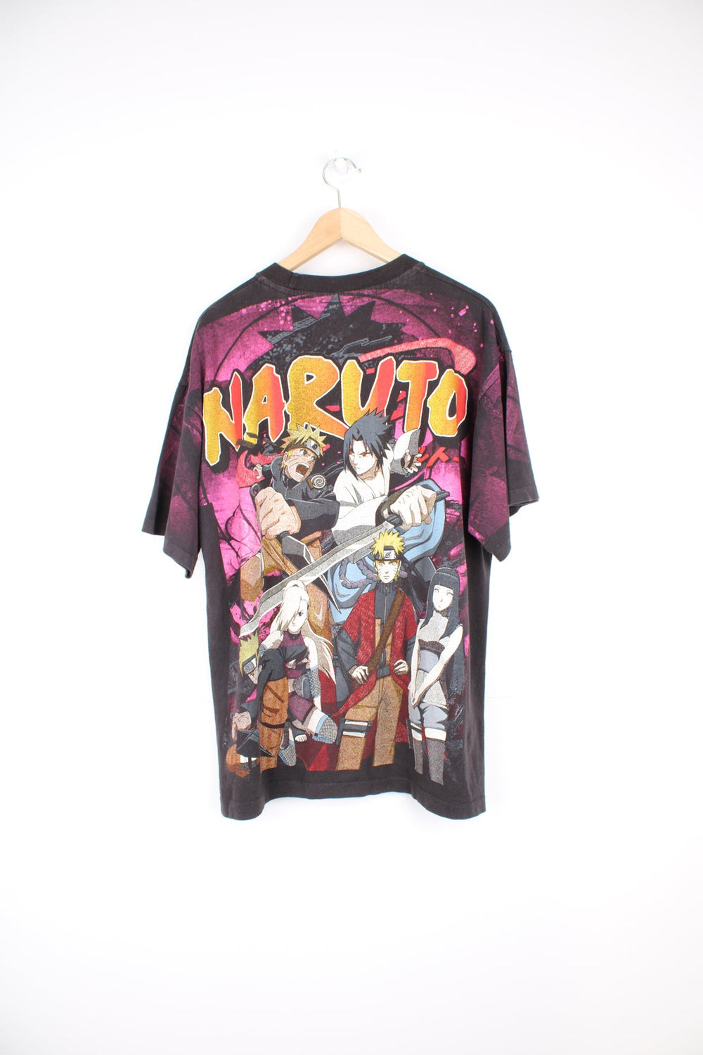 Vintage Wild Oats Anime Naruto graphic print T-Shirt.