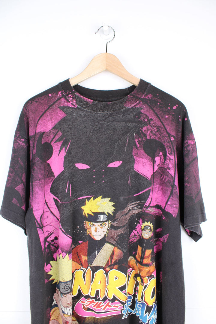 Vintage Wild Oats Anime Naruto graphic print T-Shirt.