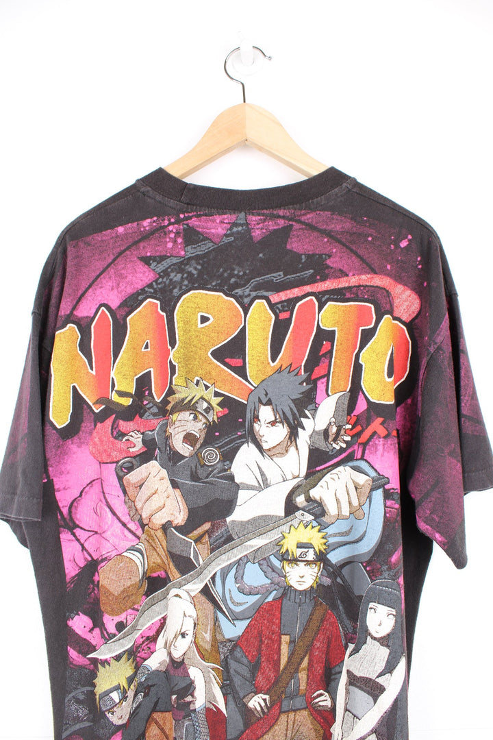 Vintage Wild Oats Anime Naruto graphic print T-Shirt.