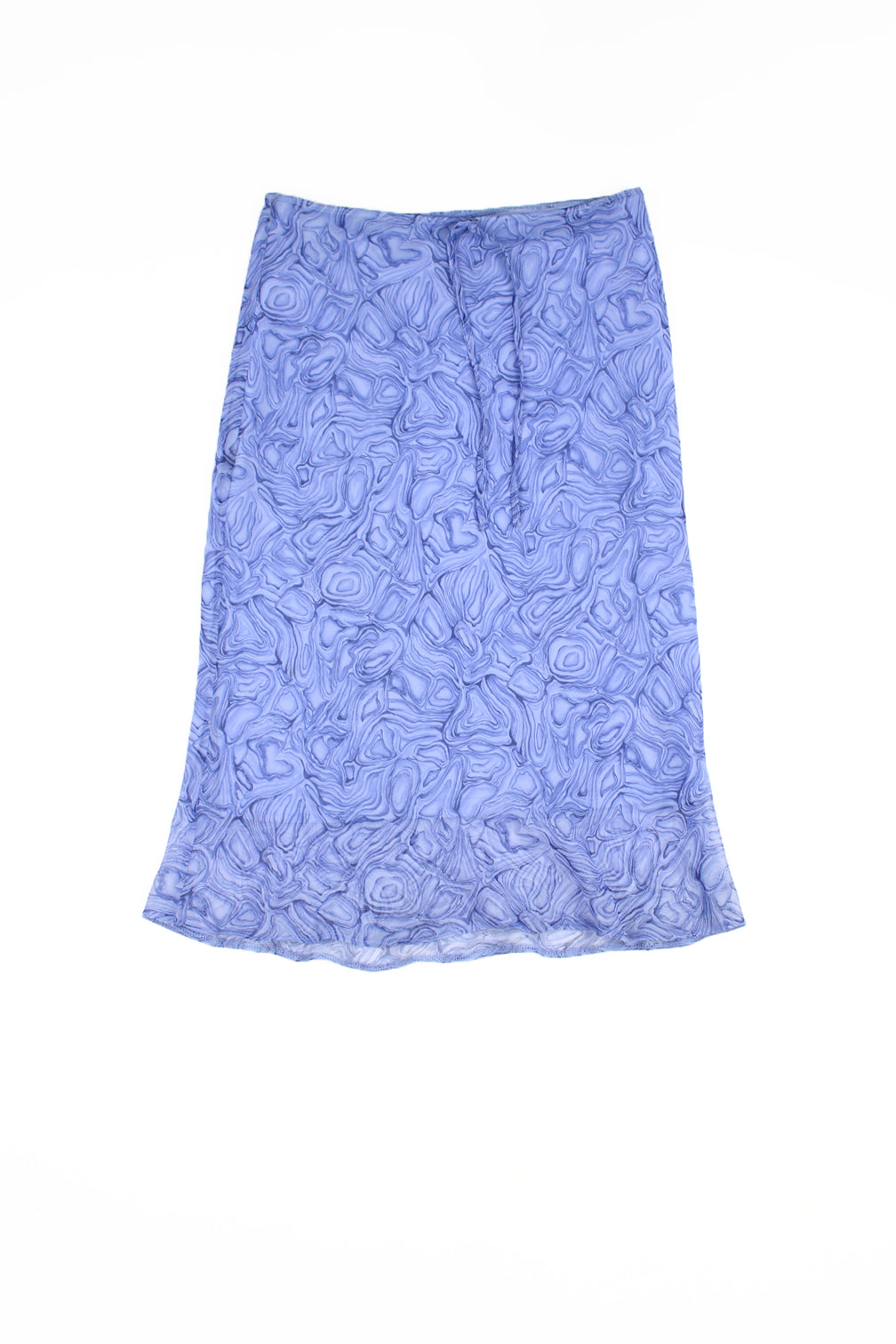 Vintage 90's New Look midi skirt in lilac abstract print with an elasticated waist band. Could be worn mid or low rise depending on preference.