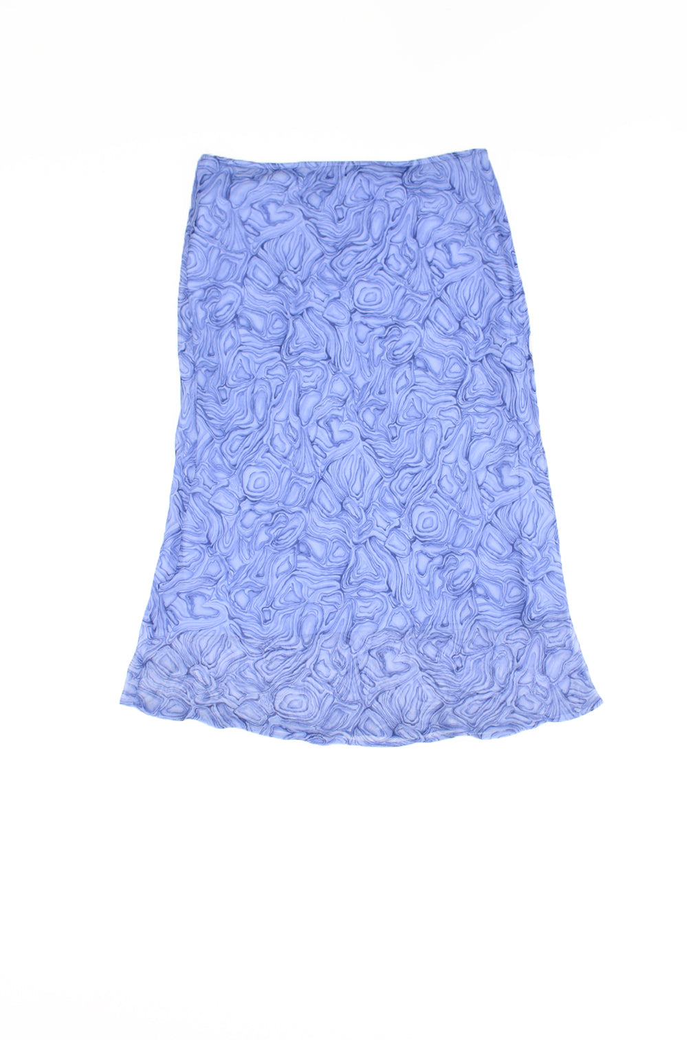 Vintage 90's New Look midi skirt in lilac abstract print with an elasticated waist band. Could be worn mid or low rise depending on preference.