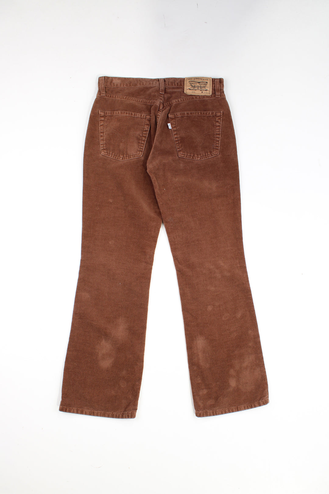 Vintage brown Levi Strauss velvet trousers with white tab on back pocket. Straight leg fit.  good condition - some marks on the legs where the pile of the velvet has been damaged (see photos)  Size in Label:  30 x 30 - Measure slightly smaller on the waist  Our Measurements:  Waist: 29 inches  Leg Inseam: 30 inches