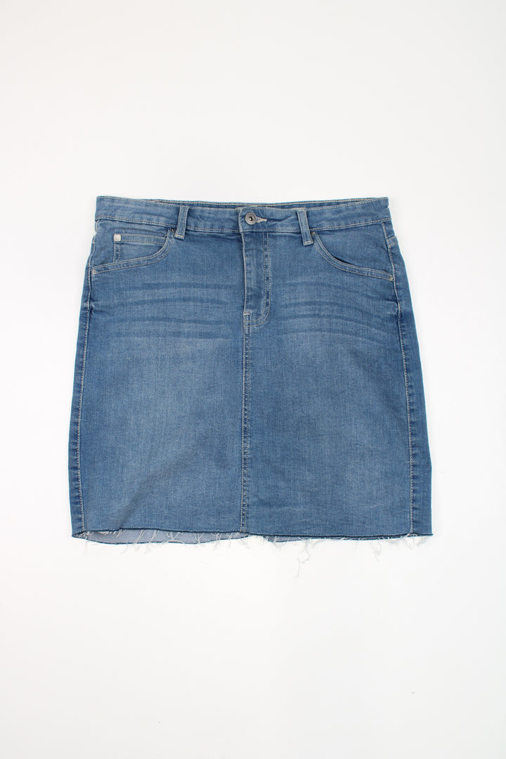 Y2K Bench Denim Skirt