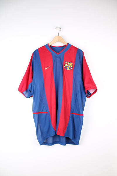 2002 - 03 Barcelona home football shirt with embroidered team badge on the chest. good condition Size in Label:  Mens XL 