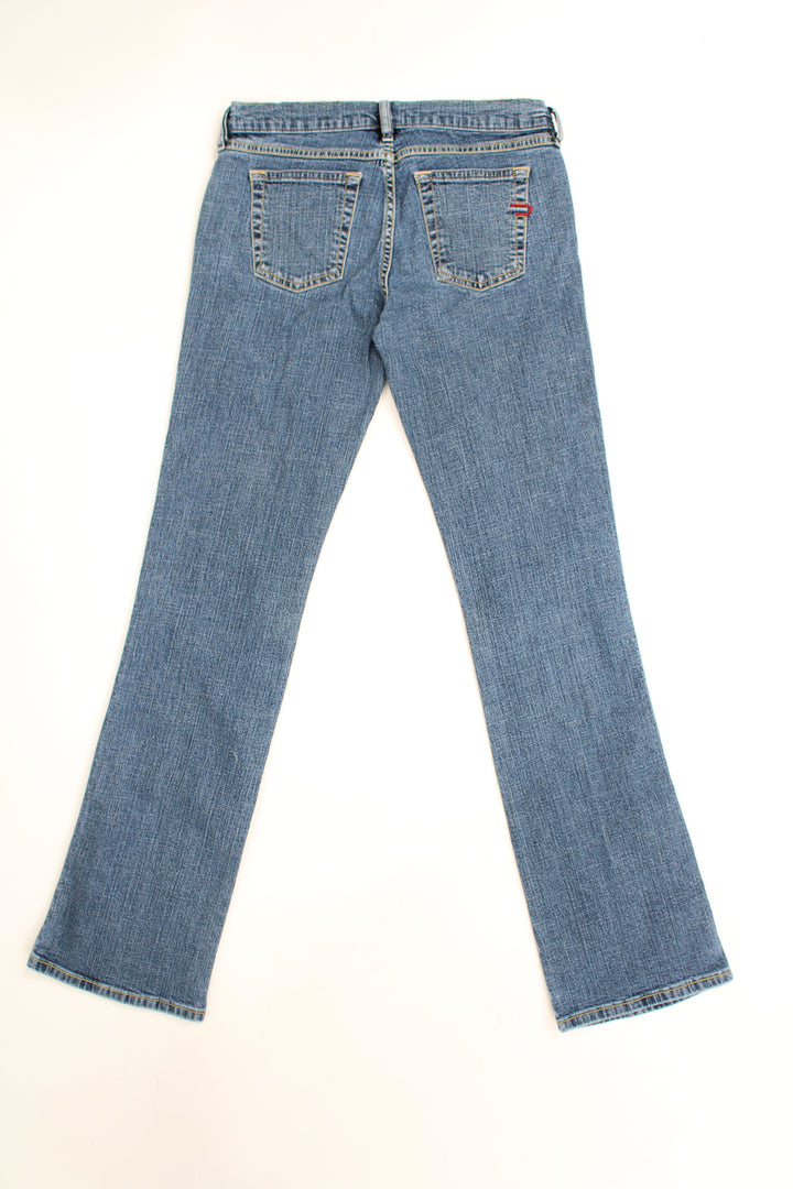 Vintage Y2K Diesel straight leg jeans with embroidered logo on the pocket