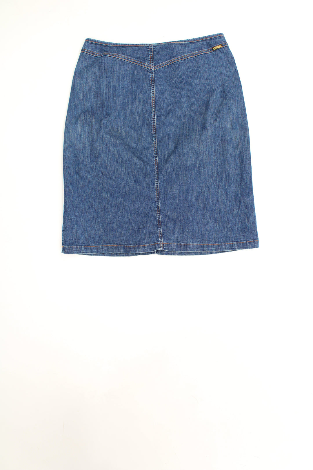 Vintage Diesel denim above the knee skirt with logo on the pocket