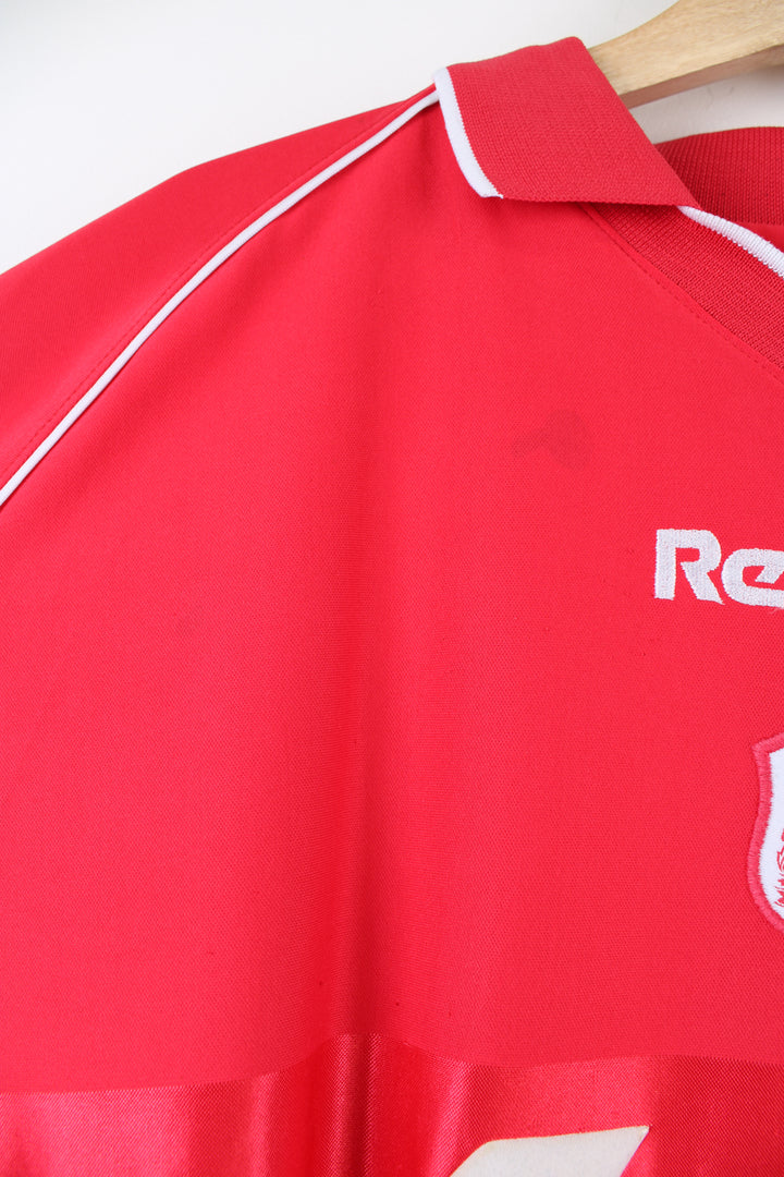 Vintage Liverpool Home Kit 2000/02, Reebok sponsor, red team colourway with embroidered logos on the front.