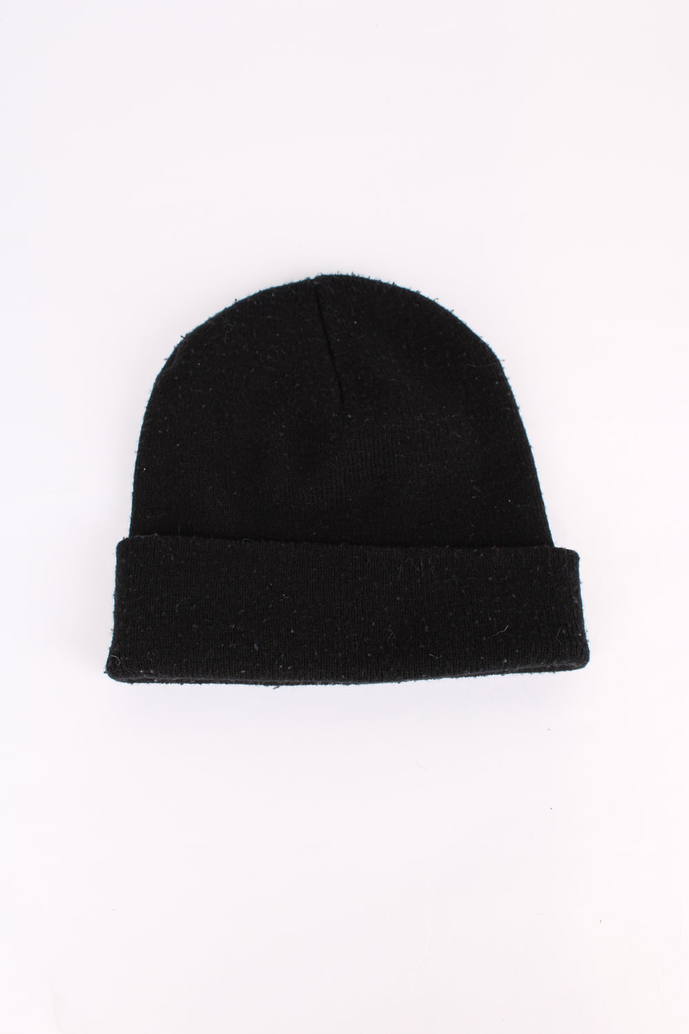 Vintage Reebok Classics knitted beanie, black colourway, cuffed with embroidered logo on the front.