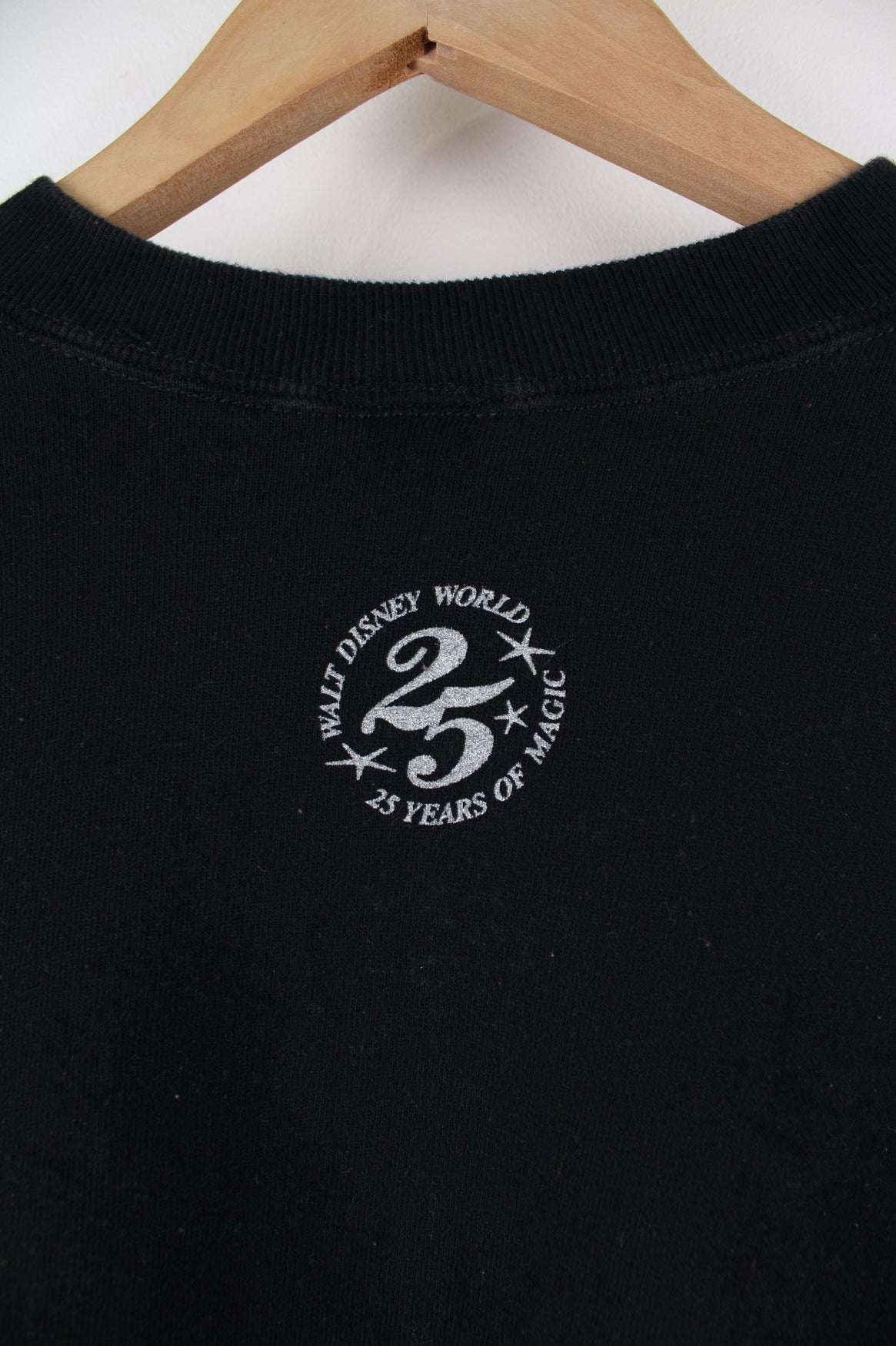 Vintage Disney World black crewneck sweatshirt with printed &