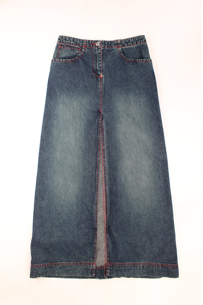 Mid length denim skirts juniors best sale