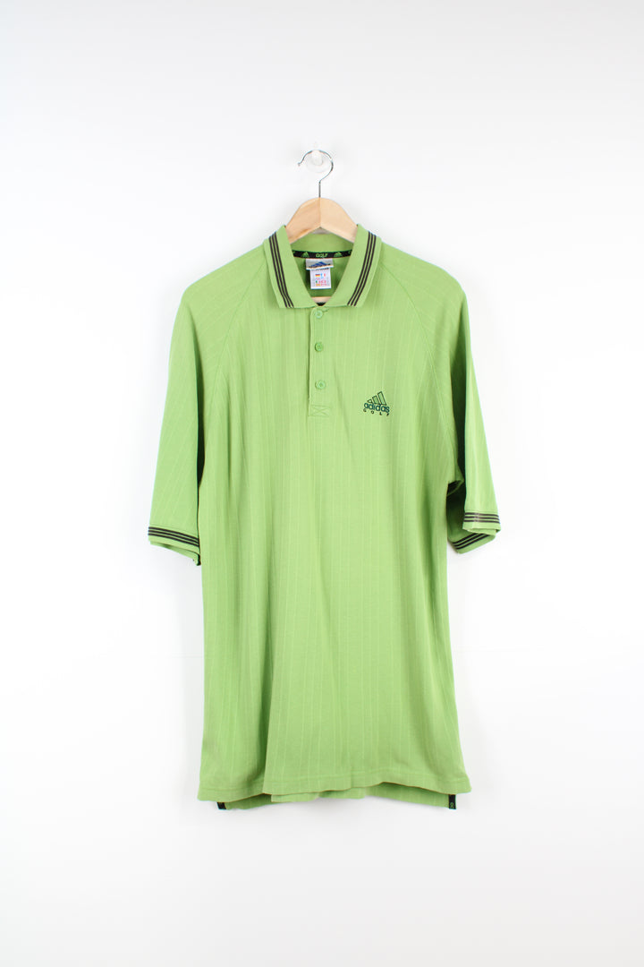 Vintage Adidas Golf green polo shirt with embroidered logo on the chest good condition Size in Label: 40/ 42 - Measures like a mens M 