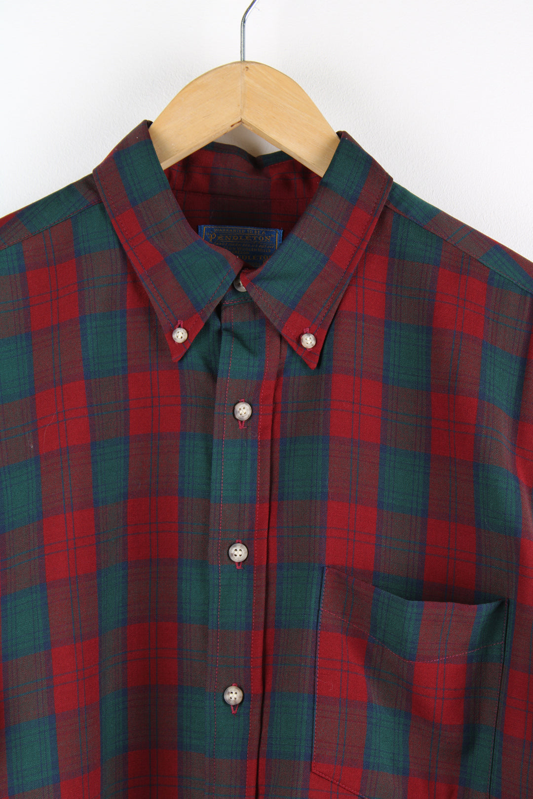 Vintage 90's Pendleton 'Authentic Lindsay Tartan' shirt with chest pocket