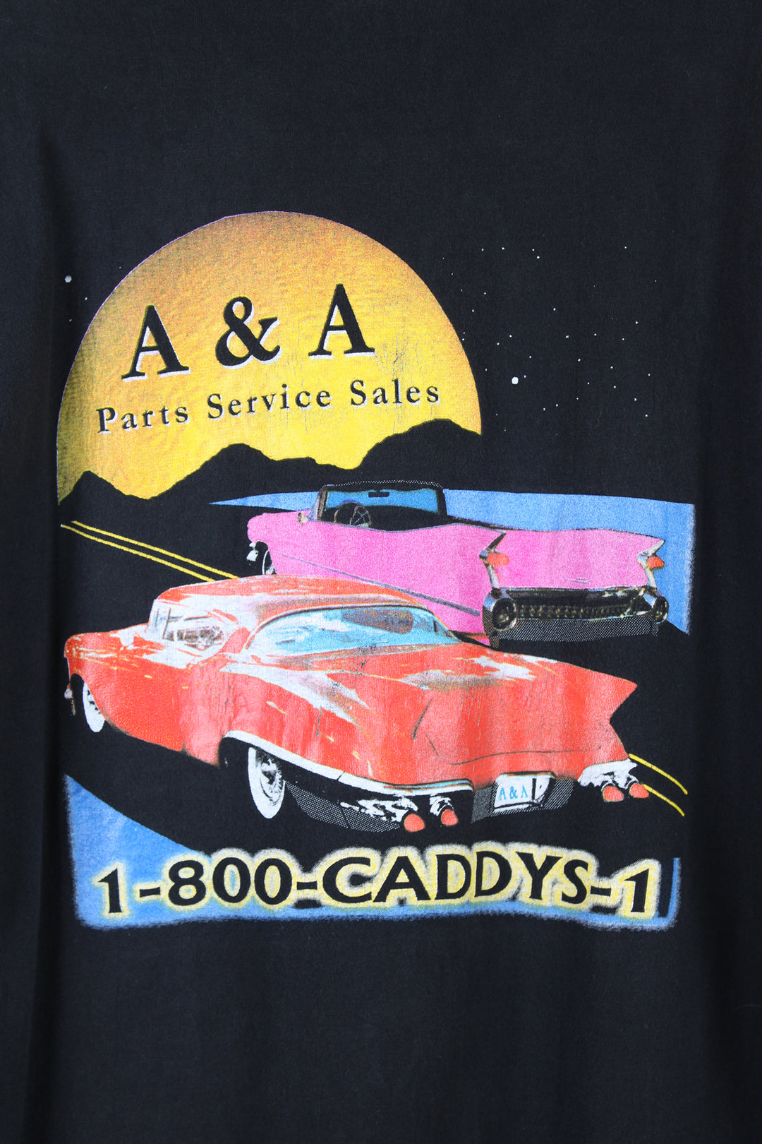 Vintage 90's "Cool Caddy Nights" single stitch t-shirt. Features printed design on the front and the back.  good condition  Size in Label:   Mens XL