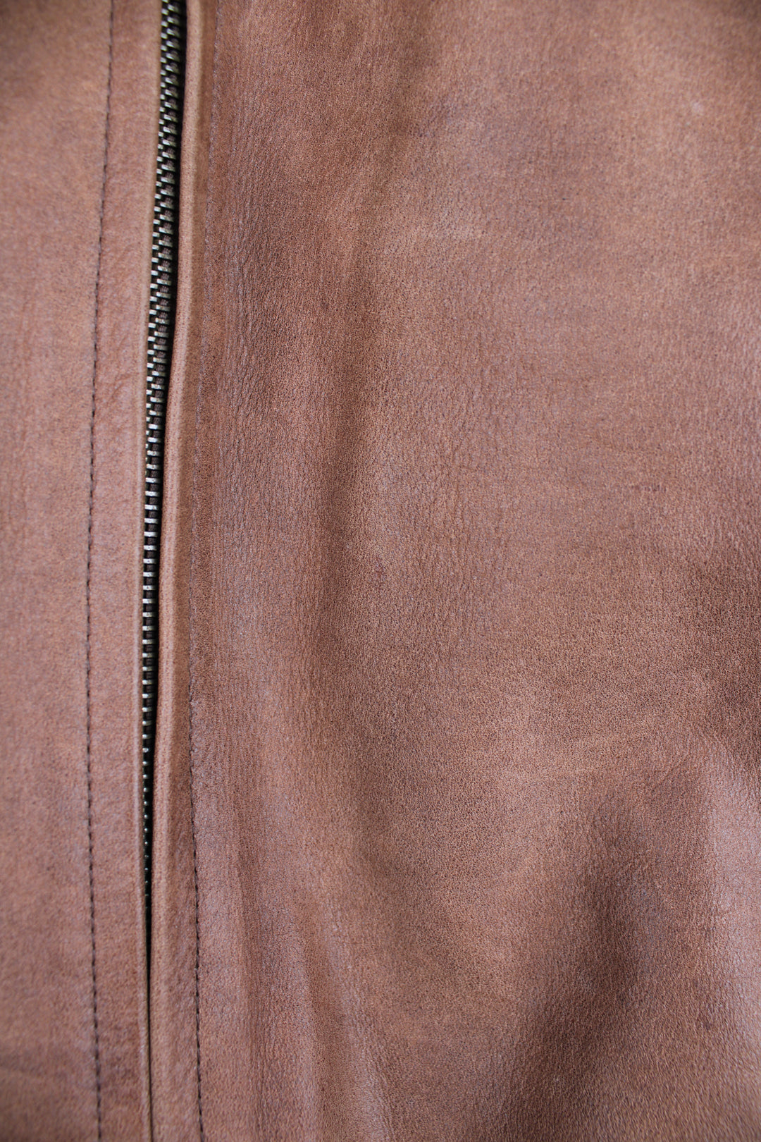 Vintage Rockport brown suede, zip through A2 type flight / bomber jacket with elasticated cuffs and waist band 