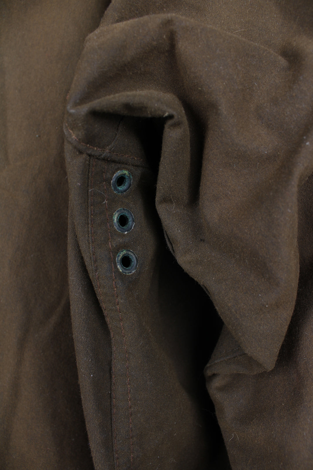 Vintage Made In England Barbour 'Solway Zipper' brown wax jacket, with multiple pockets, corduroy collar and removable hood