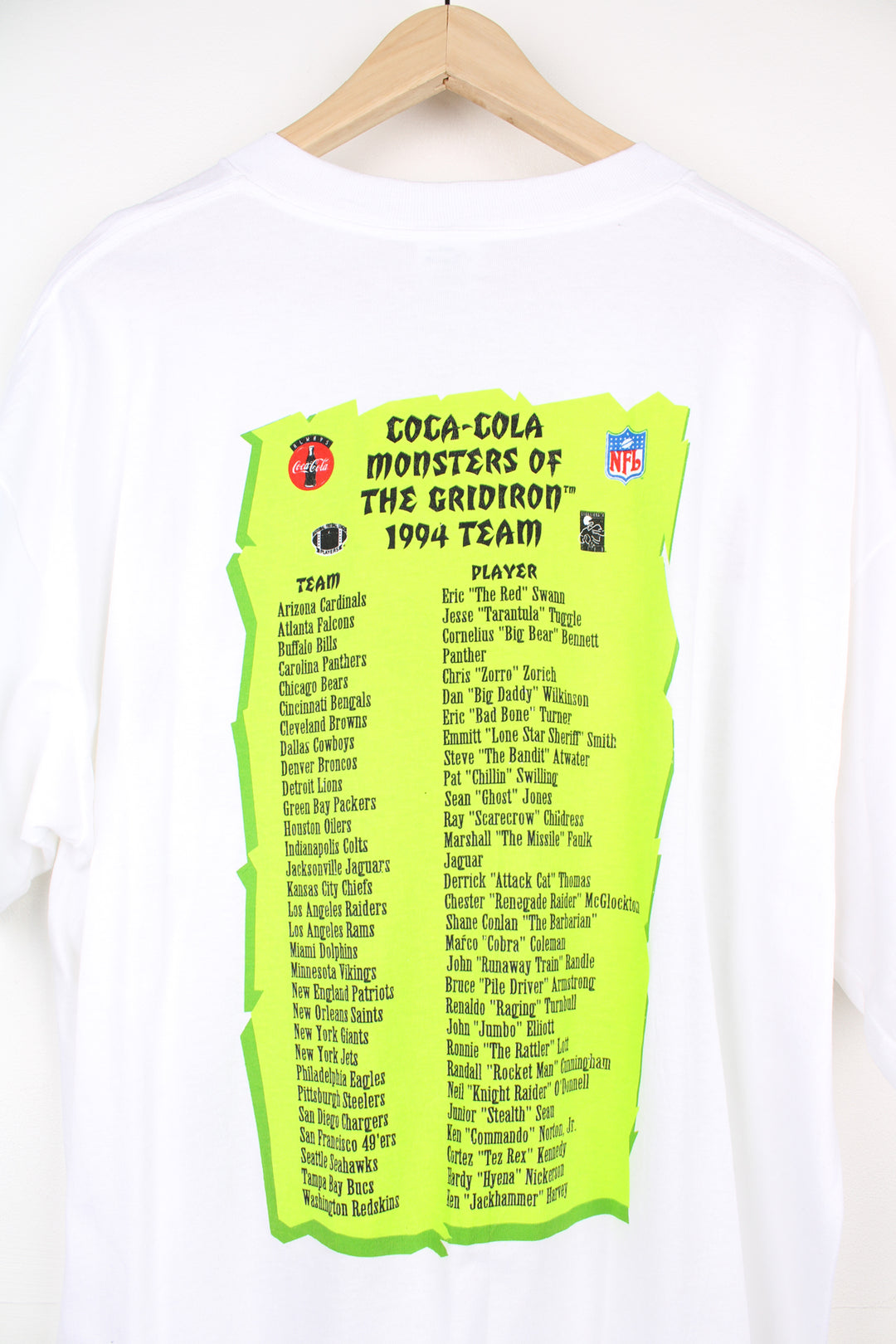 90's Monsters of the Gridiron Coca Cola T-shirt