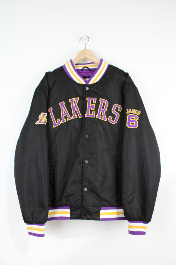 Black lakers cheap starter jacket