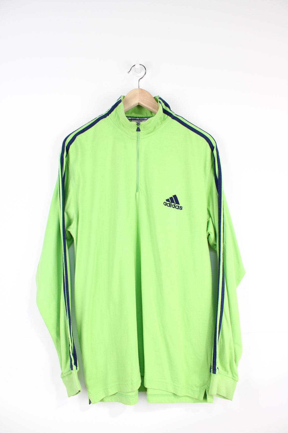 Blue and lime green adidas tracksuit on sale