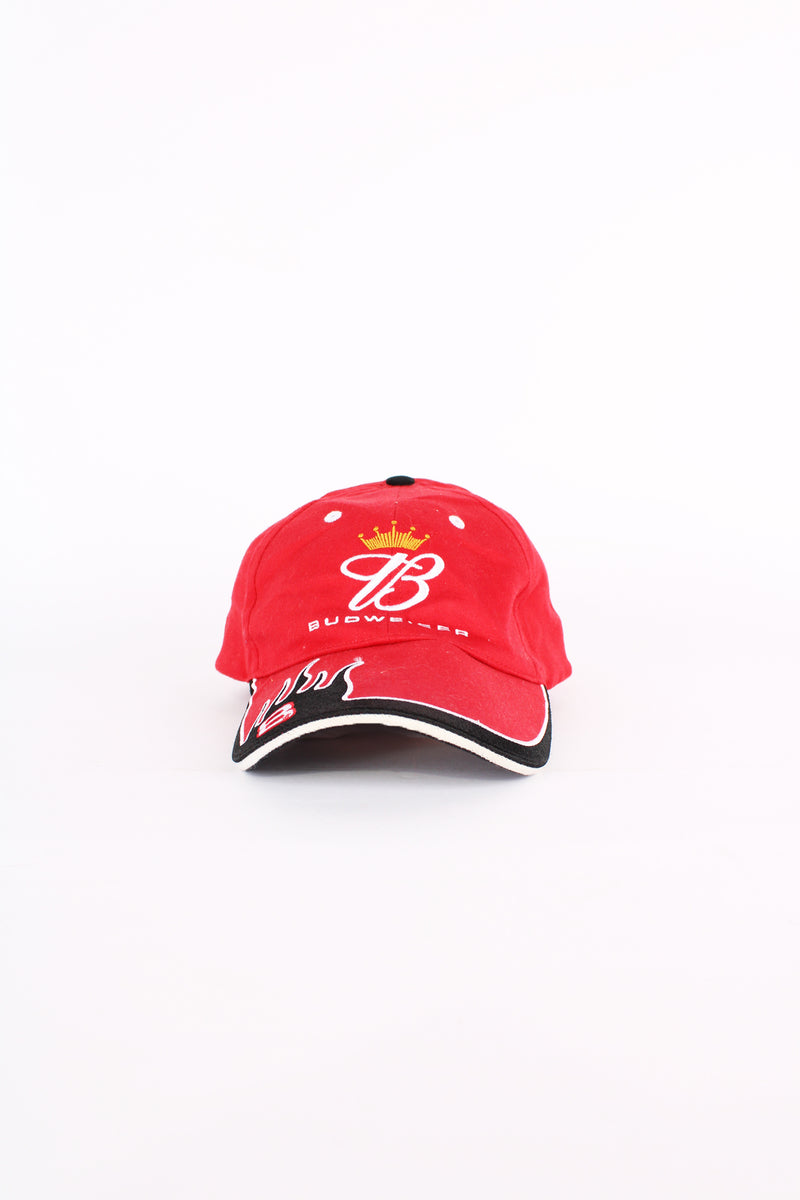 Budweiser Dale Earnhardt Jr. #8 baseball cap in red and black, by Winners Circle