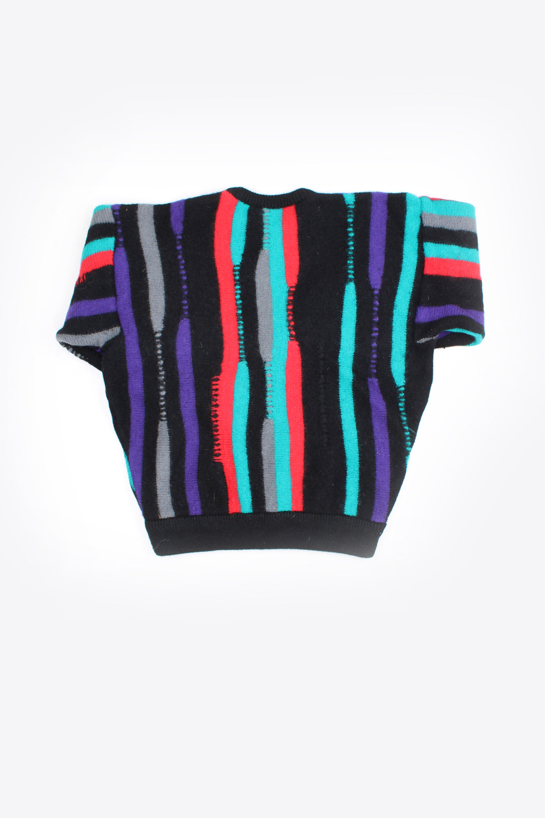 Vintage Coogi pure wool crewneck jumper, in black. Made in Australia