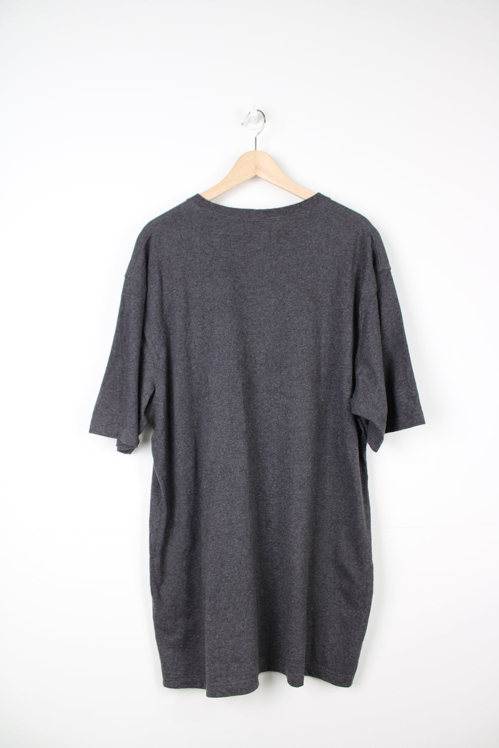 Carhartt dark grey original fit t-shirt with a branded chest pocket