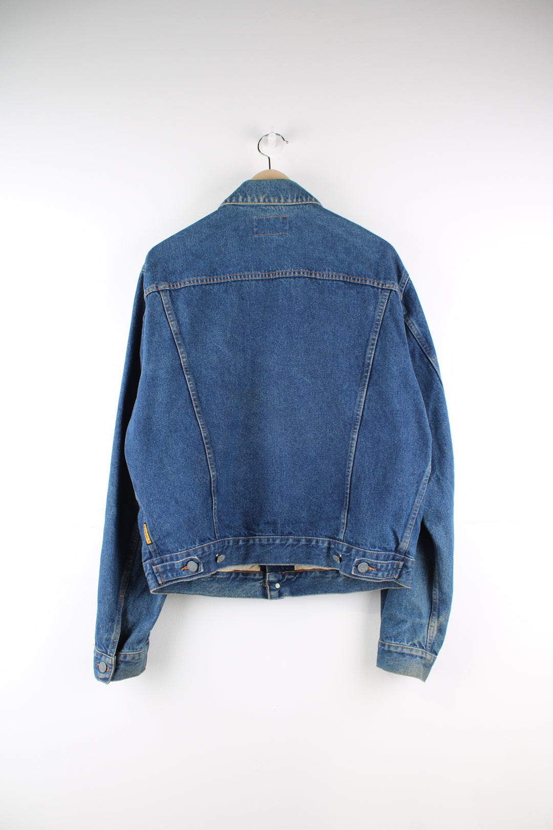 Vintage Armani Jeans  button up denim jacket features branded hardware and double pockets 