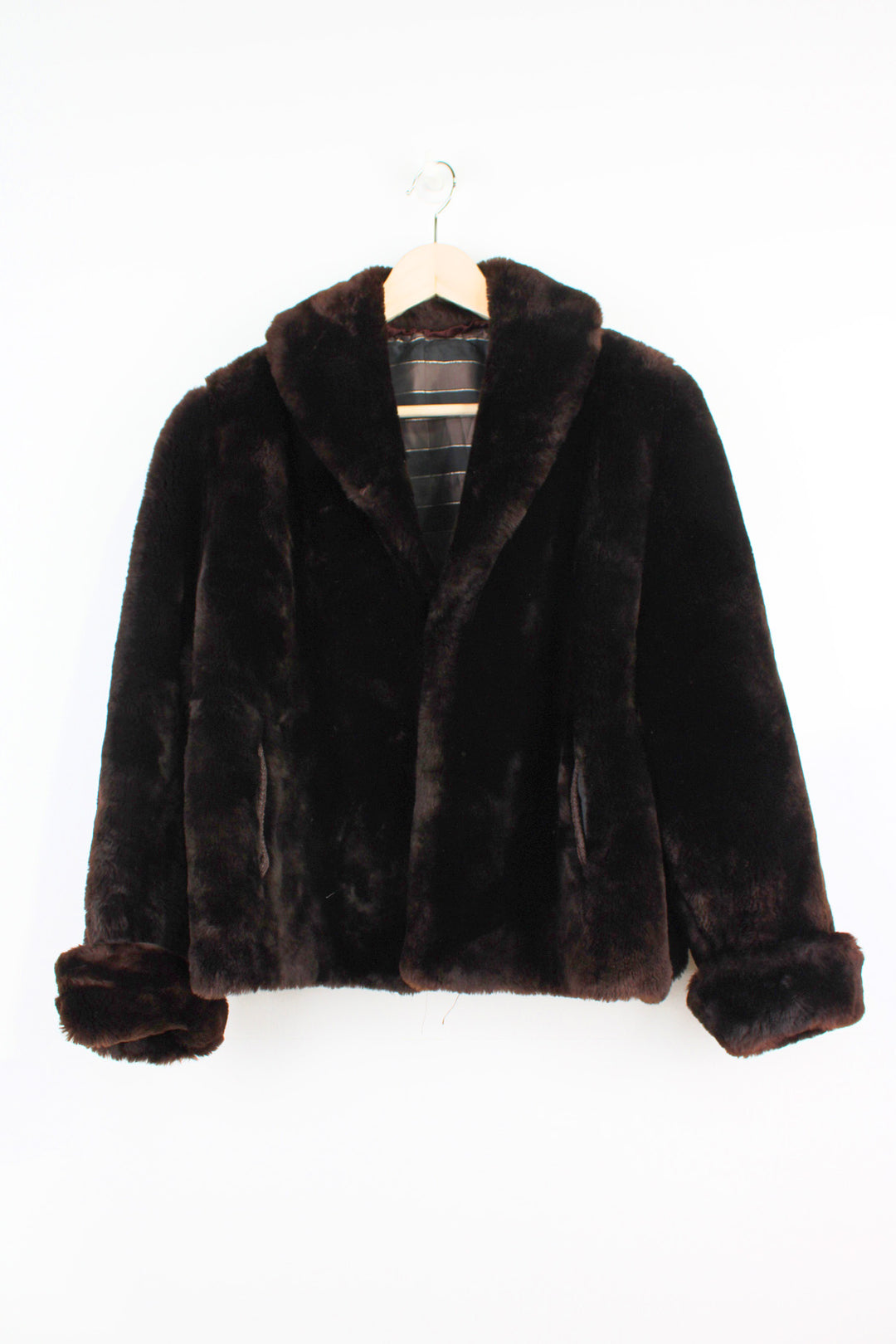 Brown Faux Fur Coat