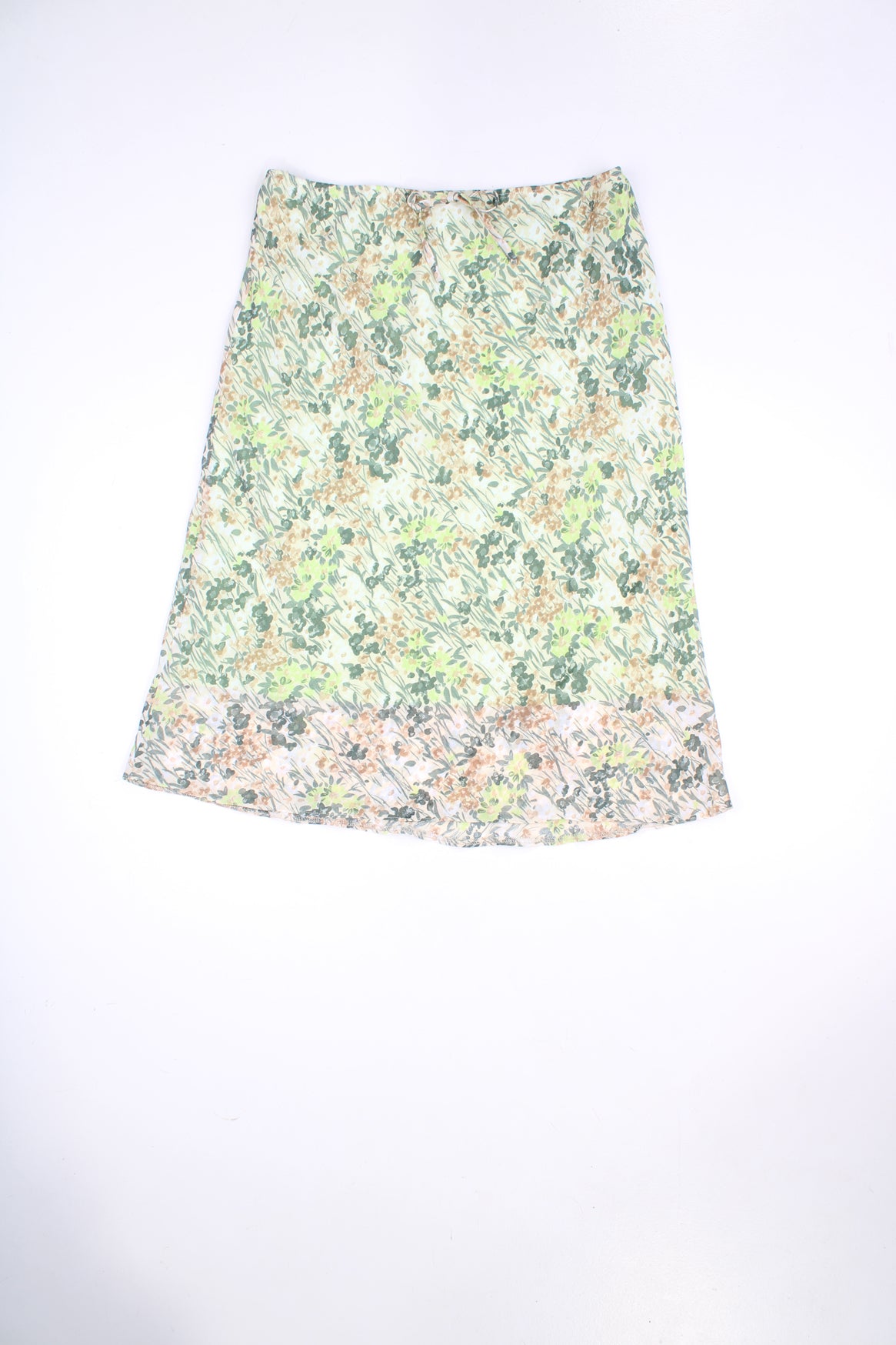 Vintage Y2K green floral print midi skirt. Could be worn mid or low rise depending on measurements. Made by Etam.   good condition - A repair has been made to the fabric along the waistband.   Size in label:   Womens size 16 (XXL)