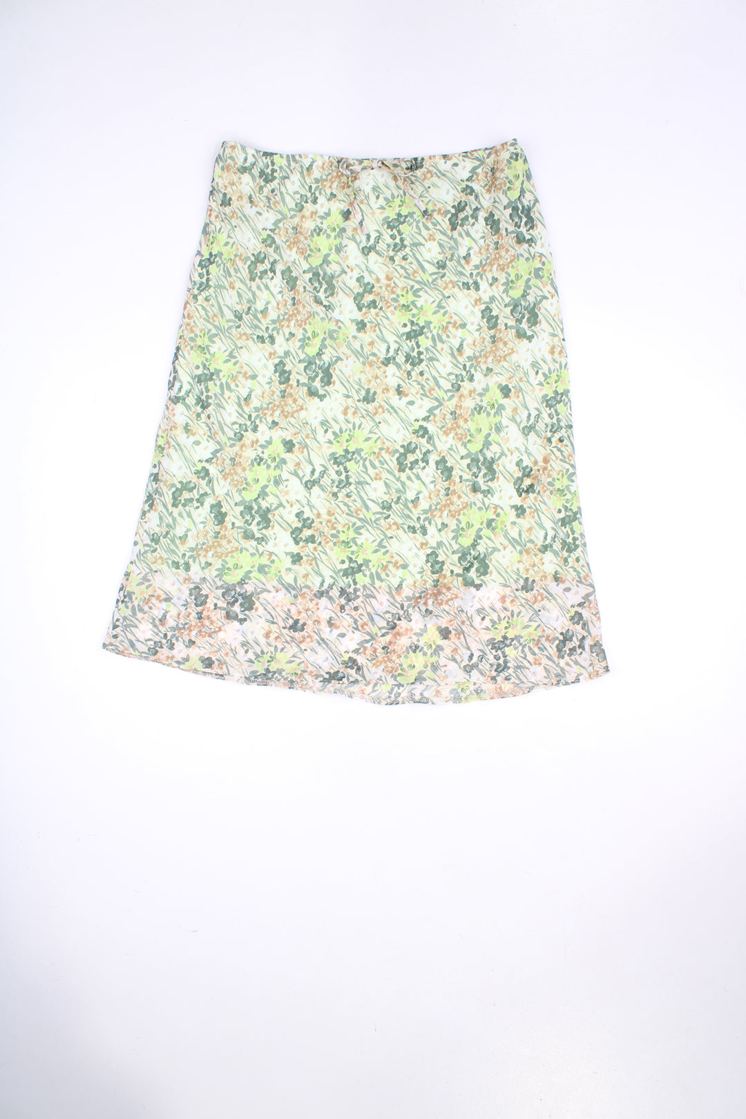 Vintage Y2K green floral print midi skirt. Could be worn mid or low rise depending on measurements. Made by Etam.   good condition - A repair has been made to the fabric along the waistband.   Size in label:   Womens size 16 (XXL)