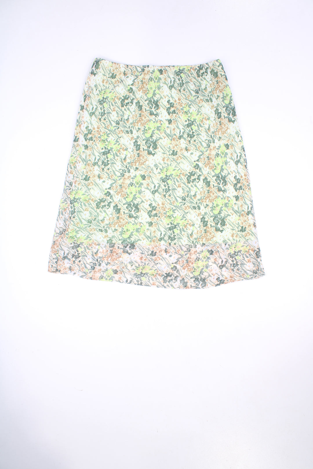 Vintage Y2K green floral print midi skirt. Could be worn mid or low rise depending on measurements. Made by Etam.   good condition - A repair has been made to the fabric along the waistband.   Size in label:   Womens size 16 (XXL)