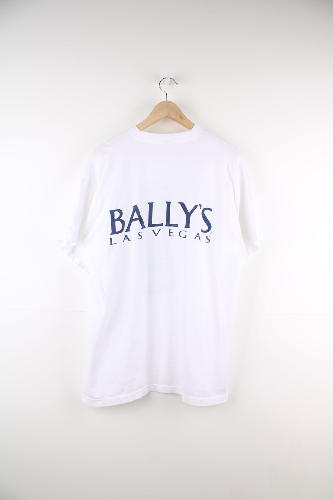 Vintage 1997 Super Bowl XXXI single stitch t-shirt in white with 'Bally's Las Vegas' sponsor on the back 