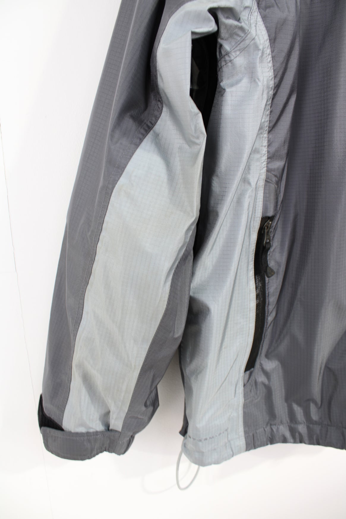 Nike Storm Fit ACG zip through grey outdoor jacket with zip in fleece gilet,  multiple pockets and hood