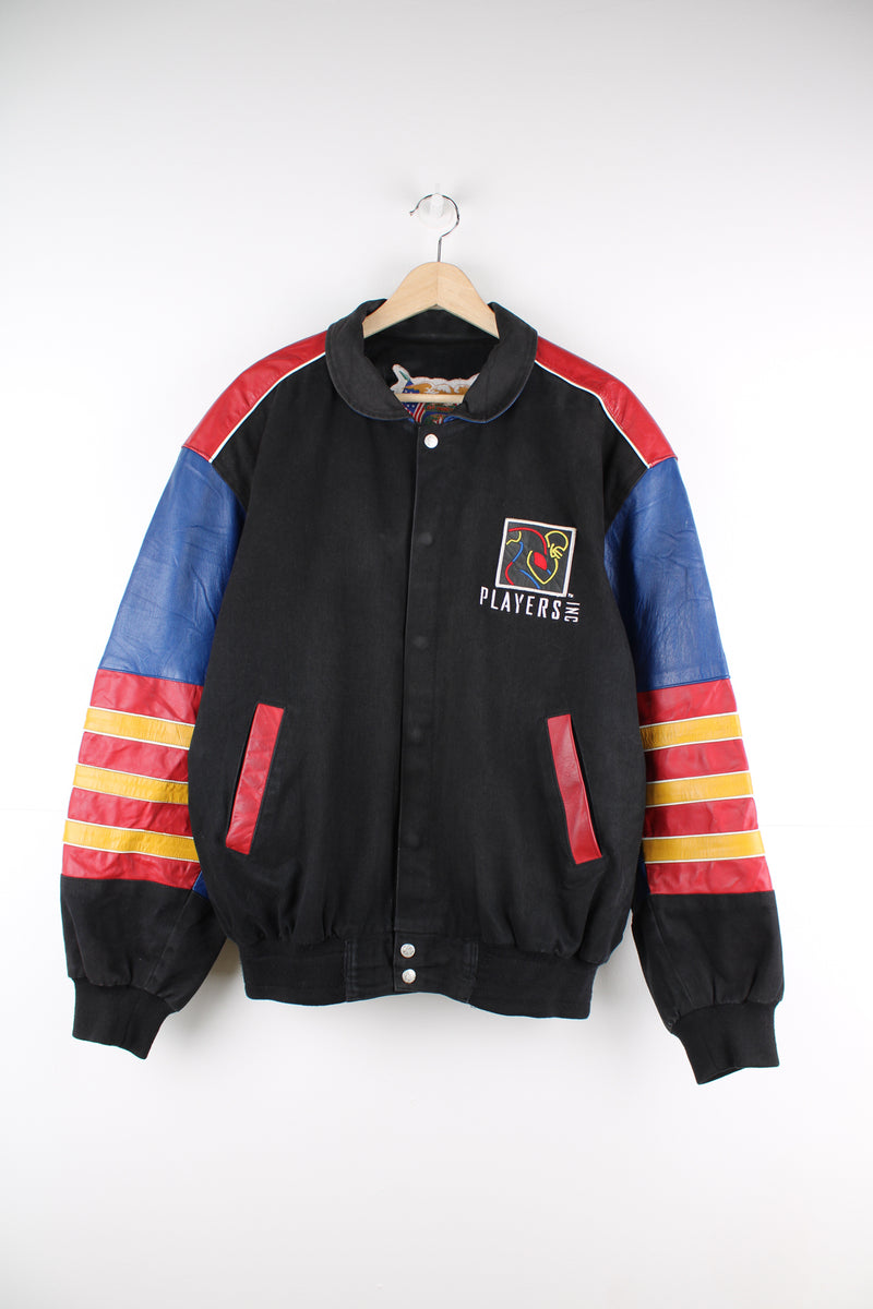 NFL Players Inc bomber/ varsity jacket made by Jeff Hamilton.