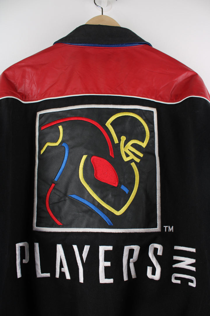 NFL Players Inc bomber/ varsity jacket made by Jeff Hamilton.